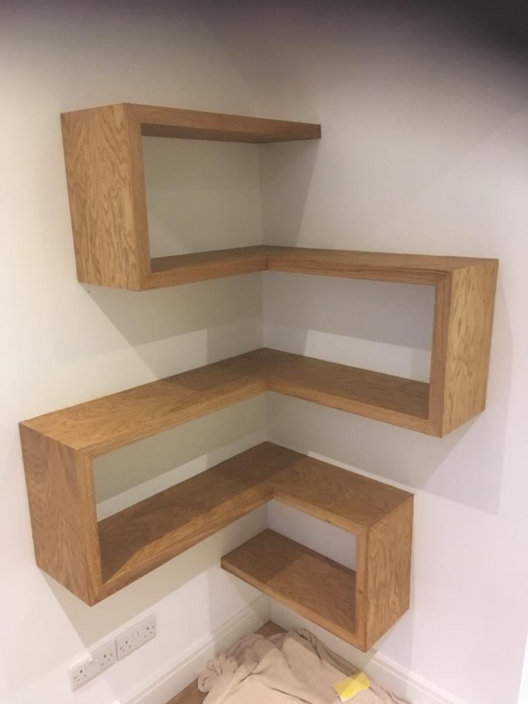 bespoke wooden shelves harrogate joiner