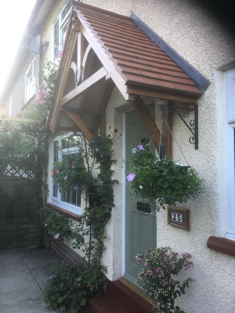 wooden porch canopy harrogate joiner